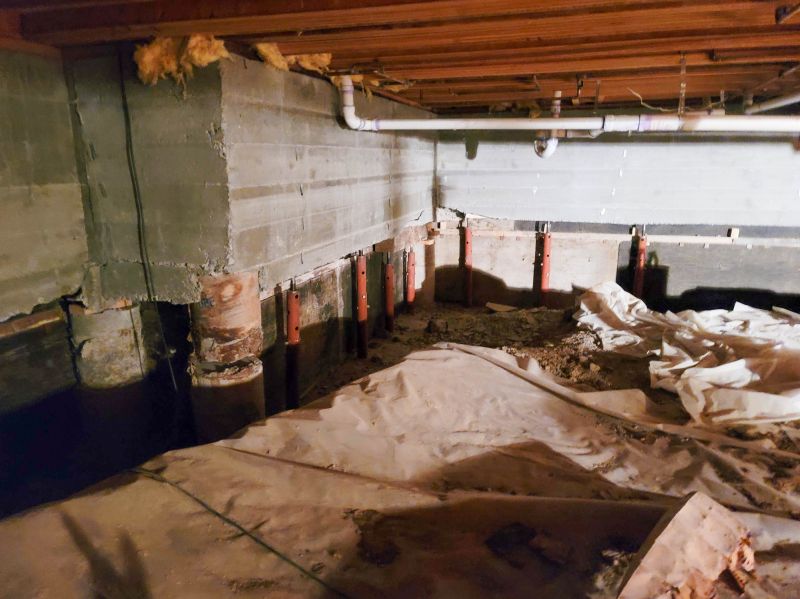 Clean and Maintained Crawlspace